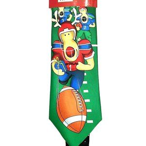 Noel Holiday Collection Christmas Football Tie Reindeer Santa Claus Rudolph